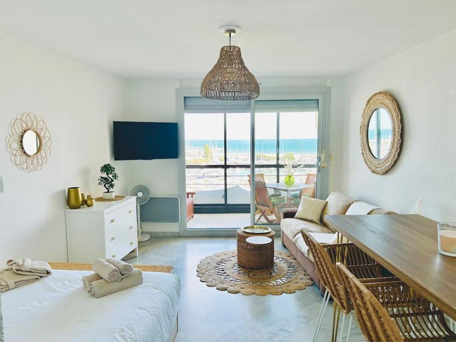 Studio Chic & Cosy Vue Mer, Clim, Parking La Grande Motte Extérieur photo