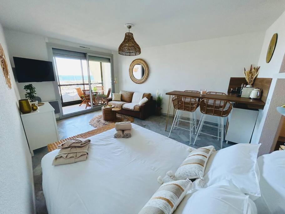 Studio Chic & Cosy Vue Mer, Clim, Parking La Grande Motte Extérieur photo